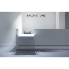 Simple Design China Beautiful Clinic Reception Desk for Two Persons