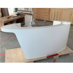 Oval Bowel Shape Front Office Reception Desk with Good Price