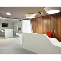 Luxury Artificial Stone Shopping Mall Restaurant Spa Reception Desk Checkout Counter
