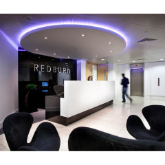 White and Black Color Medical Office Reception Desk for Sale