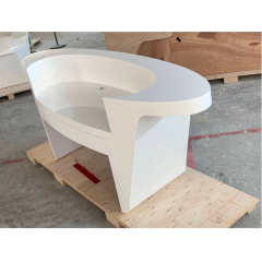 Oval Bowel Shape Front Office Reception Desk with Good Price