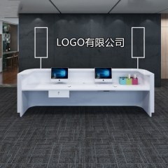 Bespoke Modern Healthcare Artificial Stone Boutique Reception Desk Front Checkout Counter