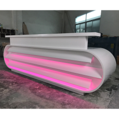 London Olympic Games Reception Desk Table Rounded Led Information Counter