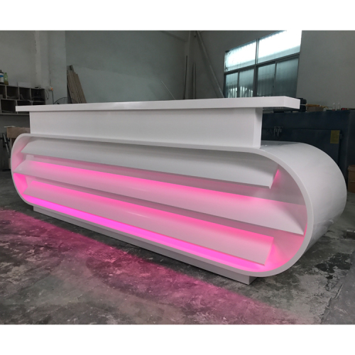 London Olympic Games Reception Desk Table Rounded Led Information Counter