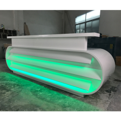 London Olympic Games Reception Desk Table Rounded Led Information Counter