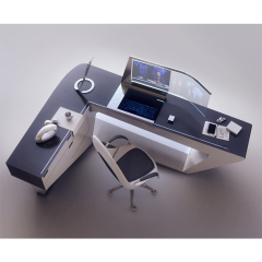 Luxury Design CEO Office Table Modern L Shape Executive Office Desk