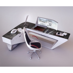 Luxury Design CEO Office Table Modern L Shape Executive Office Desk