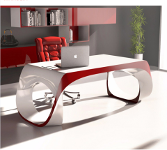 Luxury Design Fiberglass Office Desks Corian Resin Table Top