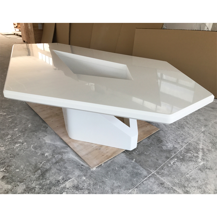 Polygon Marble Stone Boardroom Table Luxury Conference Table