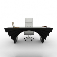 Black Corian Office Desk Set Beauty Design Office Boss Table