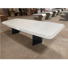 Hot Sale Solid Wood Conference Table with Wheels