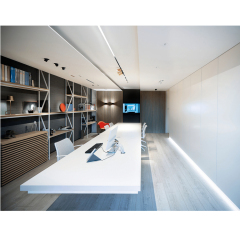 Latest Design Corian Marble Furniture Conference Table with Chairs