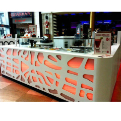 Translucent Stone Led Drink Counter Height Bar Stools