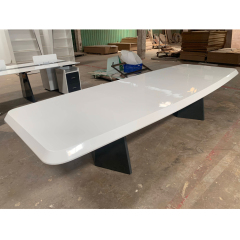 Hot Sale Solid Wood Conference Table with Wheels