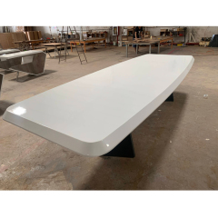 Hot Sale Solid Wood Conference Table with Wheels