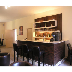 Corian Solid Surface Bar Table Top Wooden Front Bar Counter