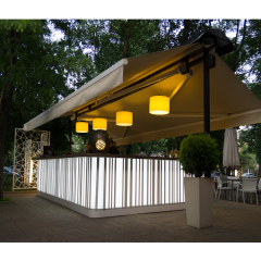Illuminated Design Led Bar Counter Wine Bar Counters with Refrigerator