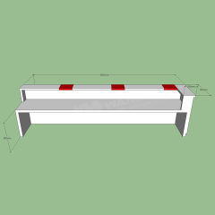 White and Red Bar Set Furniture Counter Led Wine Table