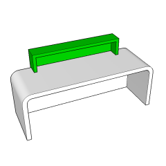 Green Panel Small Office Counters Modern Reception Desk Everpretty