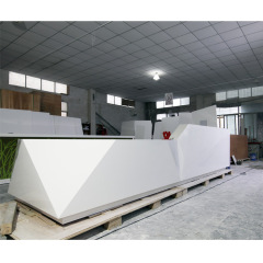 Beauty Dental Reception Desk Custom Measurement Nail Counter