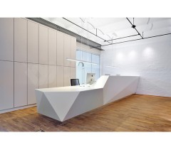 Beauty Dental Reception Desk Custom Measurement Nail Counter
