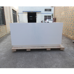 Rectangle Size Spot Reception Desk Carrara Stone Front Counter