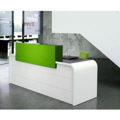 Green Panel Small Office Counters Modern Reception Desk Everpretty