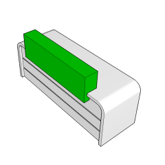 Green Panel Small Office Counters Modern Reception Desk Everpretty