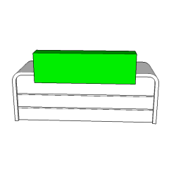 Green Panel Small Office Counters Modern Reception Desk Everpretty