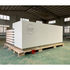L Shape Clinic Reception Table Modern Portable Reception Desk