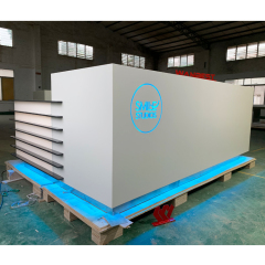 L Shape Clinic Reception Table Modern Portable Reception Desk