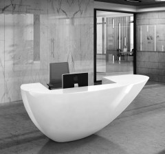 Egg Bowel Shape Front Desk Reception Counter Reliable Supplier