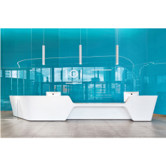 Big Measurements Commercial Furniture Decoration Salon Reception Desk