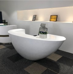 Egg Bowel Shape Front Desk Reception Counter Reliable Supplier