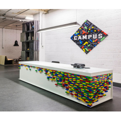 Top Quality Reception Desk White Stone Free Design for Sale