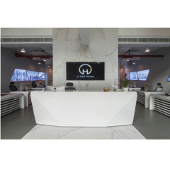 Modern White Checking Counter I Shape Receptionist Desk Ikea