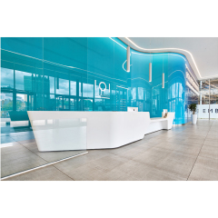 Big Measurements Commercial Furniture Decoration Salon Reception Desk