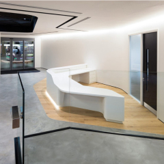 Reliable Quality Reception Desk in Malaysia High End Led Front Counter