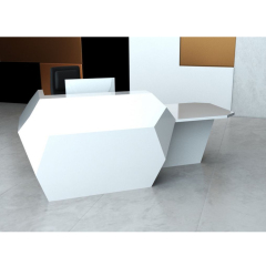 One Person Reception Table Luminous Mini Reception Desk