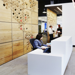 Elegant Design Boutique Reception Desk Tailored Office Furniture
