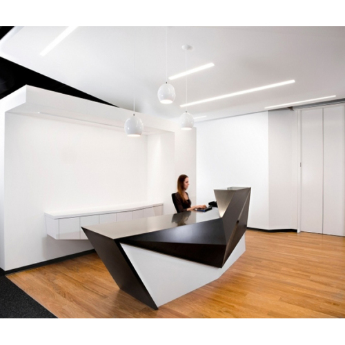 White and Black Good Quality Concert Reception Desk Dubai