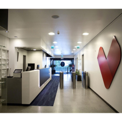 Artificial Marble High Reception Desk Furniture Vietnam