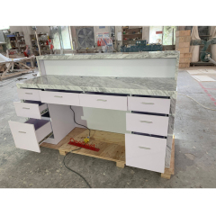 Led Natural Marble Reception Desk Used Standing Reception Counter