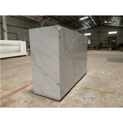 White Marble Counter Window Display Office Clinic Hotel Front Desk