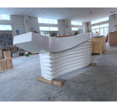 Luxury Comptoir Bureau Front Reception Desk with Storage