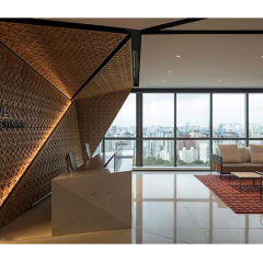 Luxury Led Reception Furniture 5 Star Hotel Building Desk