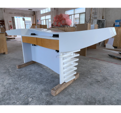 Luxury Comptoir Bureau Front Reception Desk with Storage