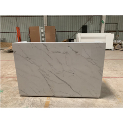 White Marble Counter Window Display Office Clinic Hotel Front Desk