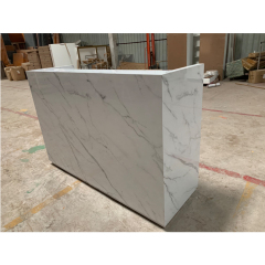 White Marble Counter Window Display Office Clinic Hotel Front Desk