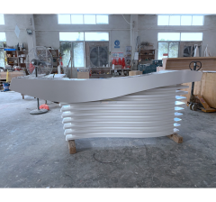 Luxury Comptoir Bureau Front Reception Desk with Storage